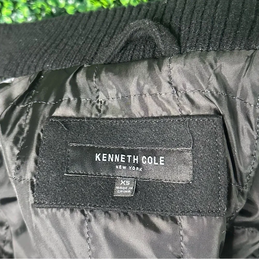 Kenneth Cole Men's Wool Blend Peacoat with Bib Coat Sz XS